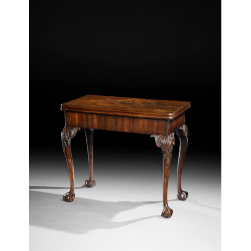 A George II Period Mahogany Concertina Action Card Table